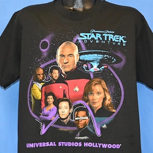 90s Star Trek Adventure The Next Generation Universal Studios Hollywood t-shirt Large