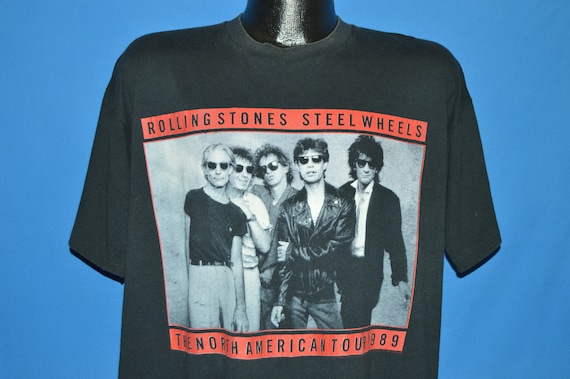 80s Rolling Stones Steel Wheels Tour t-shirt Extr… - image 1