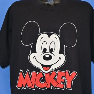 90s Mickey Mouse Walt Disney Disneyland Black Cartoon t-shirt XXL