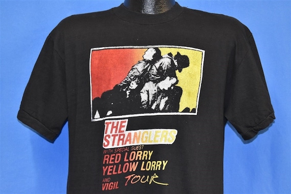 80s The Stranglers Red Lorry Yellow Vigil Tour t-shirt Large