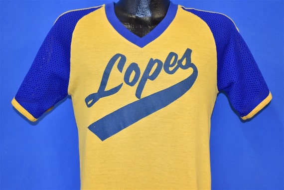 blue and gold baseball jersey