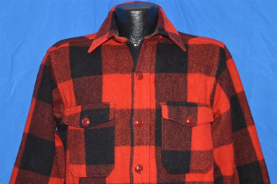 60s Woolrich Plaid Wool Hunting Jacket shirt Mediu
