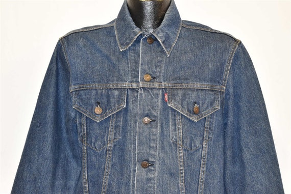 80s Levis 70505 Typ 3 Trucker Dark Denim Jean Jacket Medium 80s Levis 70505 Typ 3 Trucker Dark Denim Jean Jacket Medium