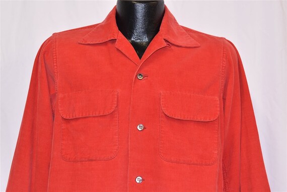 40s Arrow Red Corduroy Cabot Square Bottom Rockabi