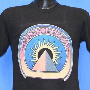 70s Pink Floyd Pyramid Sun Eclipse 1972 Dark Side of the Moon Tour Rock N Roll Band t-shirt Small