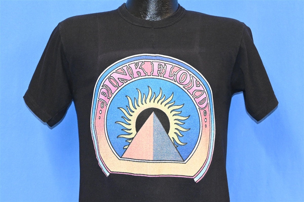 70s Pink Floyd Pyramid Sun Eclipse 1972 Dark Side of the Moon Tour Rock N  Roll Band T-shirt Small - Etsy