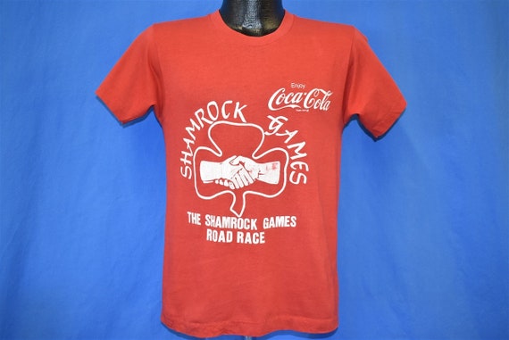 80s Coca Cola Shamrock Games Road Race t-shirt Sm… - image 2