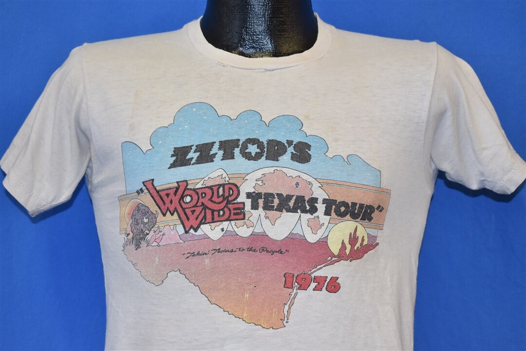 70s ZZ Top World Wide Texas Tour 1976 T-shirt Small - Etsy 70s ZZ Top World Wide Texas Tour 1976 T-shirt Small - Etsy