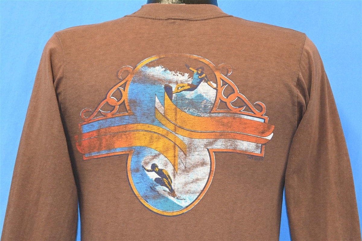 70s Grog's Surf Shop Skate Beach Ocean Long Sleeve Pocket - Etsy