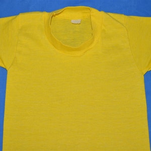 80er Jahre Gelbes Blank Box Tag Kleinkind T-shirt 2T