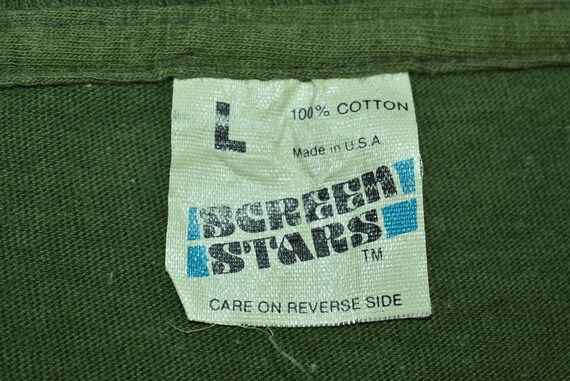 80s H*E*A*T Spoof M*A*S*H Green t-shirt Small - image 3