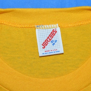 80s Yellow JERZEES Blank T-shirt Extra Large - Etsy