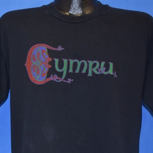 80年代 カムリ ウェールズ ウェールズ イギリス ツーリスト Tシャツ Lサイズ
