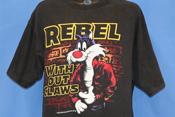 90s Sylvester Looney Tunes Rebel Without Claws Ja… - image 1