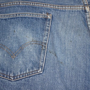 70s Levis Orange Tab Denim Blue jeans Size 39 image 6