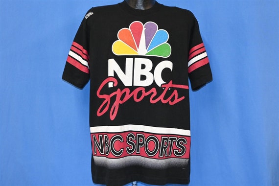 90s NBC Sports TV Promo Logo Jersey t-shirt Extra… - image 1