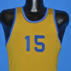 60s Wilson #15 Basketball Jersey t-shirt Small