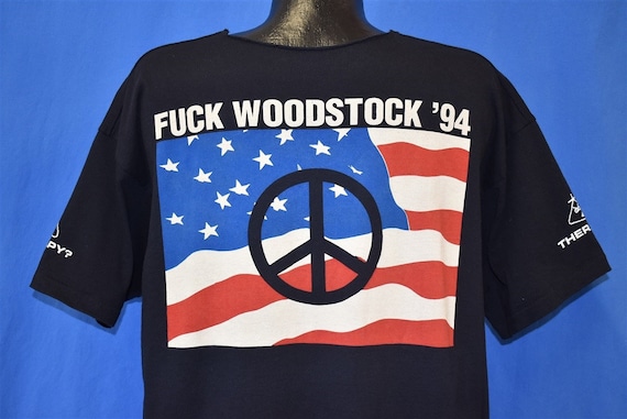 90s Therapy? F*** Woodstock 94 2-sided T-shirt Extra Large