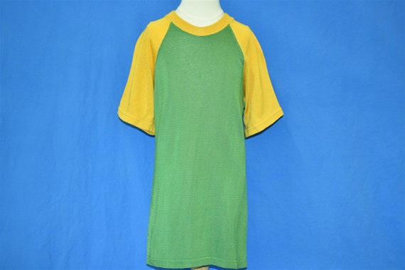 60s Green Yellow Jersey t-shirt Medium  - image 2