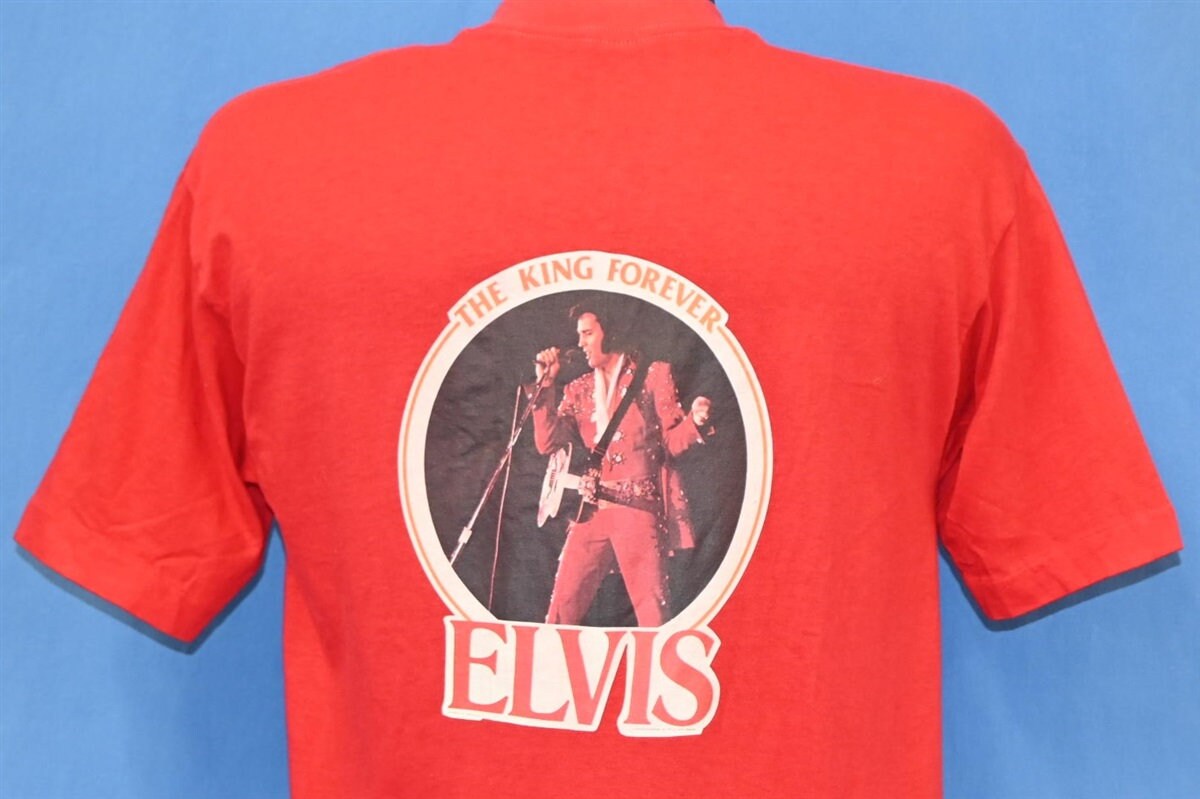 Vintage 70s Original Elvis Presley The King Lives On T-Shirt