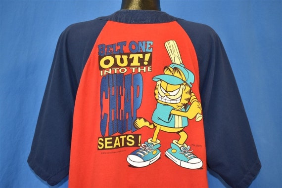 90s Garfield Home Run Baseball Jersey t-shirt Extr