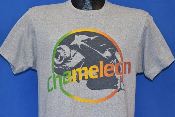 80s Chameleon Rainbow Print t-shirt Medium