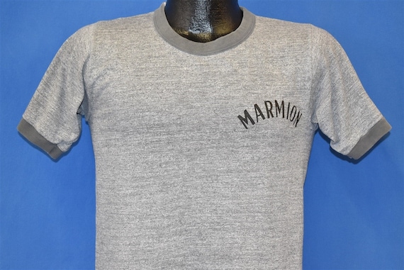 70s Marmion Heather Gray Ringer t-shirt Small