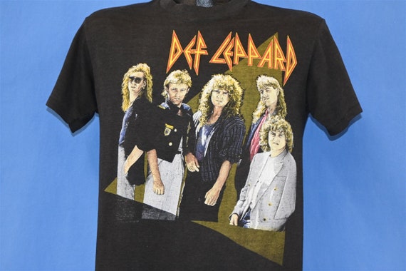80s Def Leppard Hysteria Album Hard Rock Band t-s… - image 1