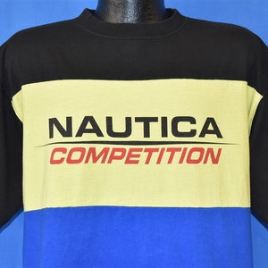 90s Nautica Competition Color Block t-shirt Large