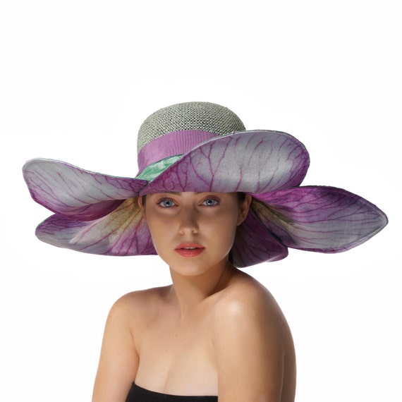 purple summer hats