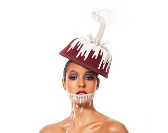glazed Bundt Cake Hat, gugelhupf Headpiece