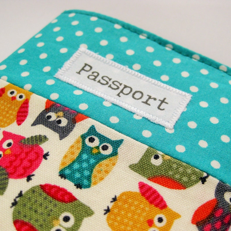 Passport Cover Kids Fabric Bright Colours Passport Holder Etsy