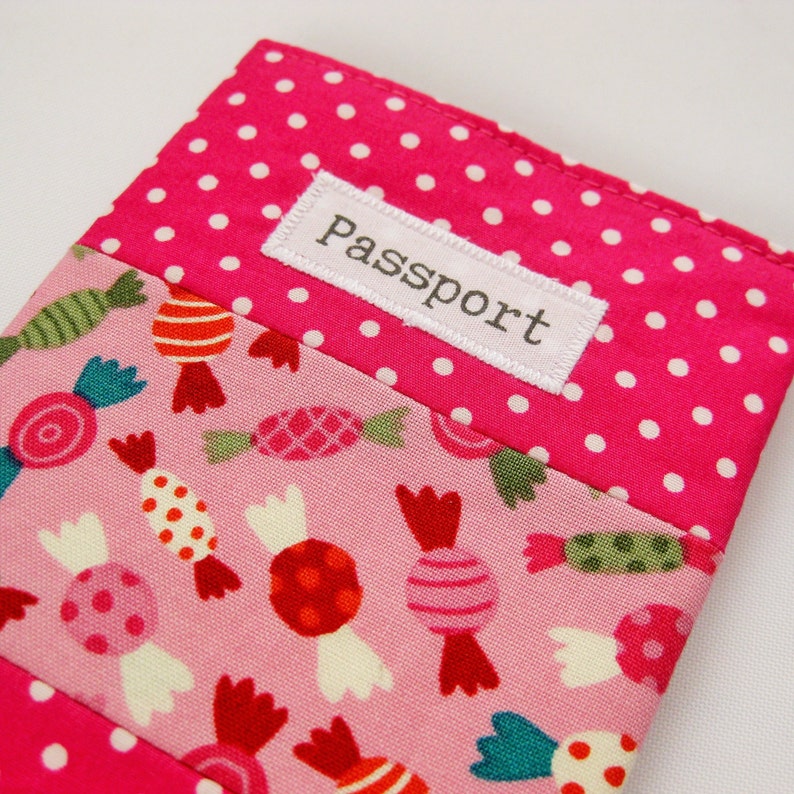 Passport Cover Kids Fabric Bright Colours Passport Holder Etsy