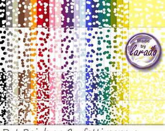 Dots Rainbow Confetti Digital Scrapbooking Papers, backgrounds for scrapbook, paper crafts,  printable papers, Party Paper Invitation DIY