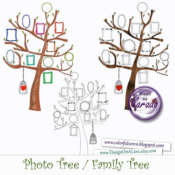 Family Photo frame Tree, Family Tree Print, Hand drawn family tree, Personalize Family Tree Print Art Poster, Modern Home Decor Wall Art