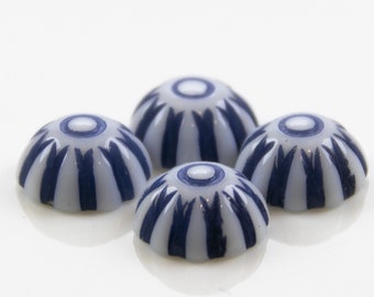 8mm Cabochon 4 Pieces blue