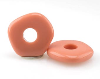 20mm Baroque spacer in salmon corall 4Pcs PK0312_20mm_P5608