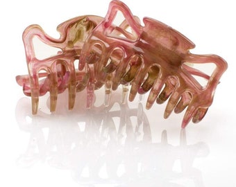6cm Hairclaw in shell pink gold 1Pcs