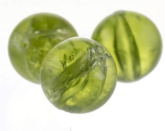 12mm round bead in green 4Pcs