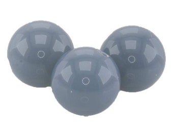 12mm round bead in Pigeon blue 4Pcs