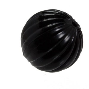 12mm Groove Bead in black 3Pcs image 4