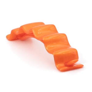 11,5x2,6cm Haarclip Wave in orange 1Pcs KL2522_P4573 image 1