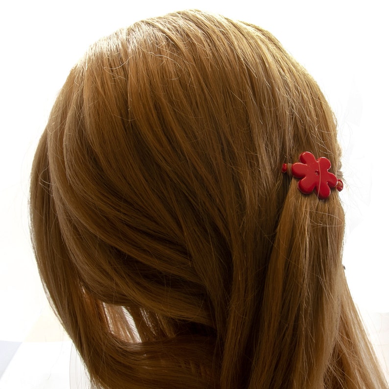 3,5x2,5 hair rubber Flower in Seashell pink 2Pcs HA2699_308 image 2