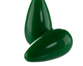 26x14 Smooth Drop in emerald green 2Pcs
