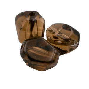 18x16 irregular cut bead in raw umber 3Pcs PK0356_18x16_P5048 image 2