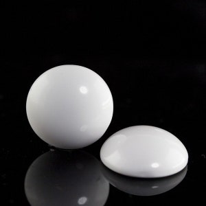 Cabochon rond de 20 mm en blanc 2Pcs image 4