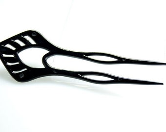 11cm Hairpin geometric in black 1Pcs