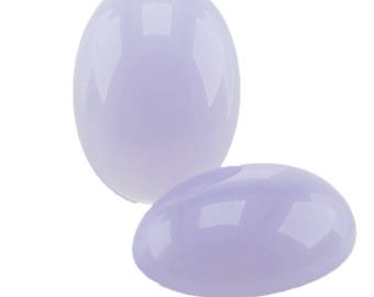 25x18 Oval cabochon in pastel lilac 2Pcs (SK0539_25x18_P5754)