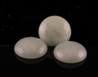 12mm round cabochon in pearlwhite 6Pcs