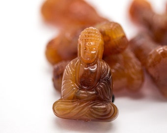 25x18mm Buddha Bead brown